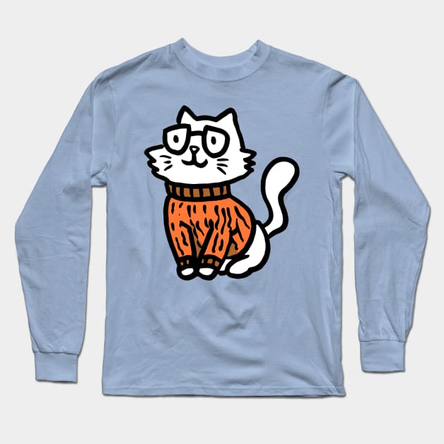 SOFPHISTICAT kitty sweater Long Sleeve T-Shirt by AnishaCreations